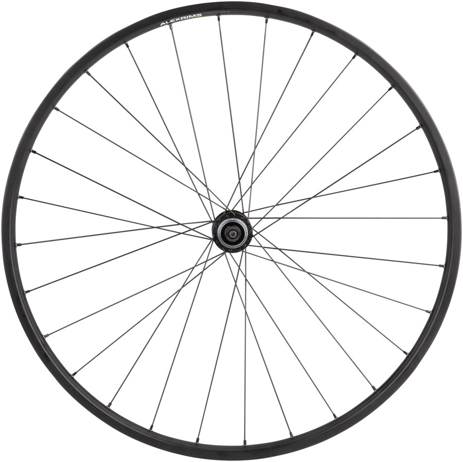 Quality Wheels Value Double Wall Series Disc Front Wheel - 650b QR x 100mm Center-Lock BLK 28H - Image 2