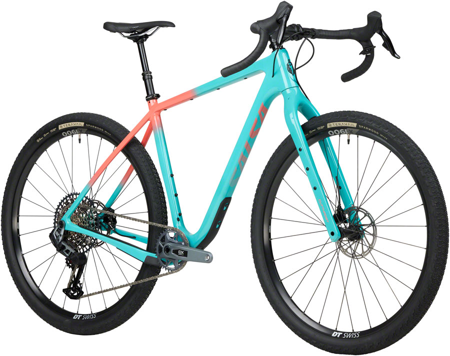 Salsa Cutthroat C Rival GX AXS Transmission Bike - Carbon Teal Fade - Image 2