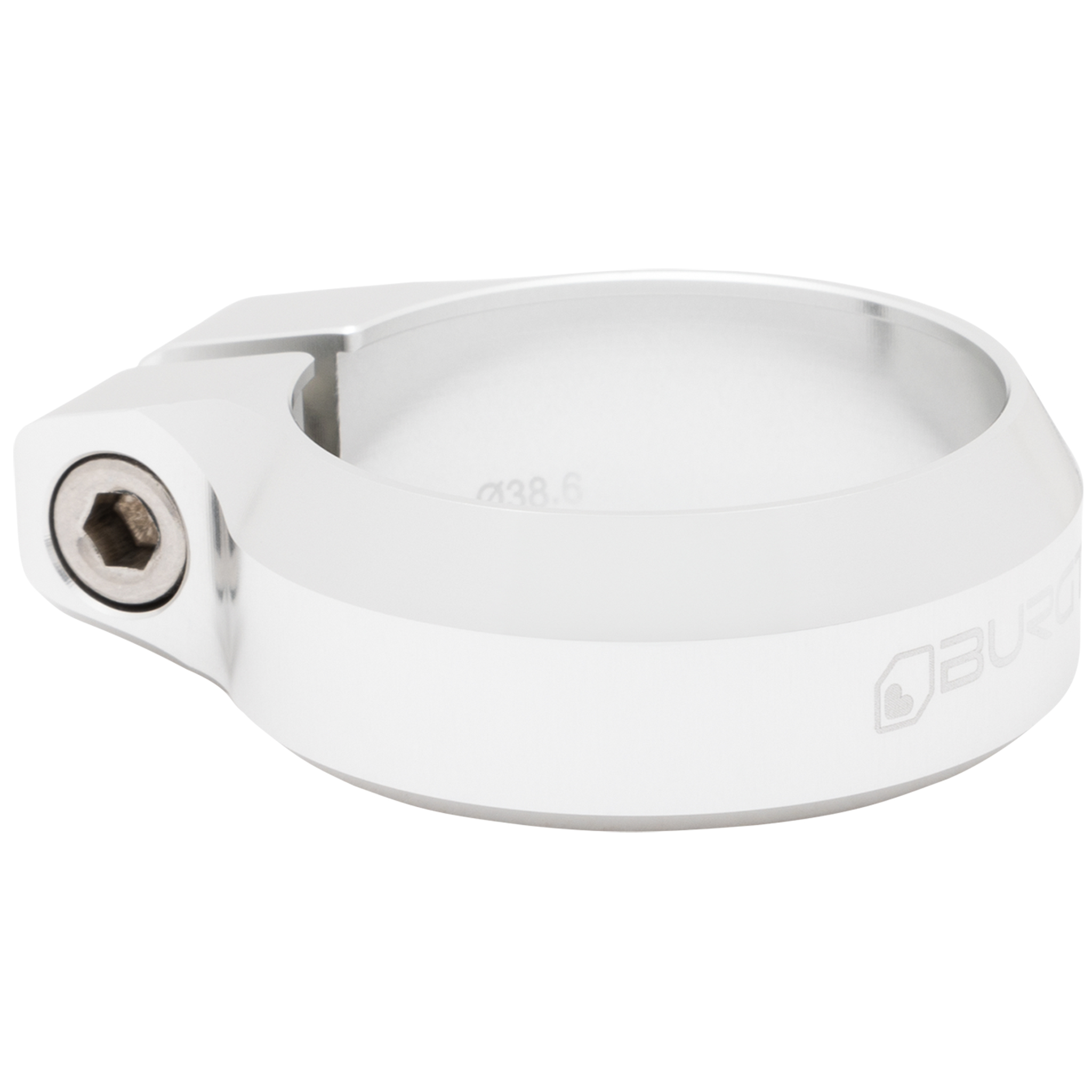 Burgtec Seat Clamp 38.6mm Rhodium Silver