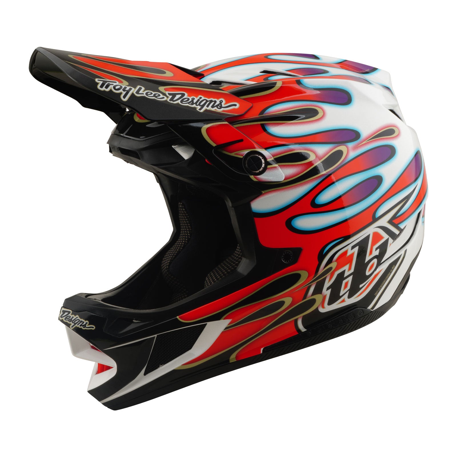 D4 Composite Helmet Overspray White / Red - Image 8