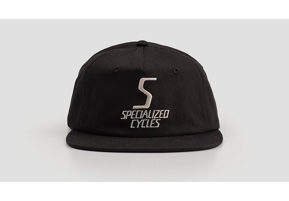Specialized S-Cycles 5 Panel Pinch Front Hat Black Osfa