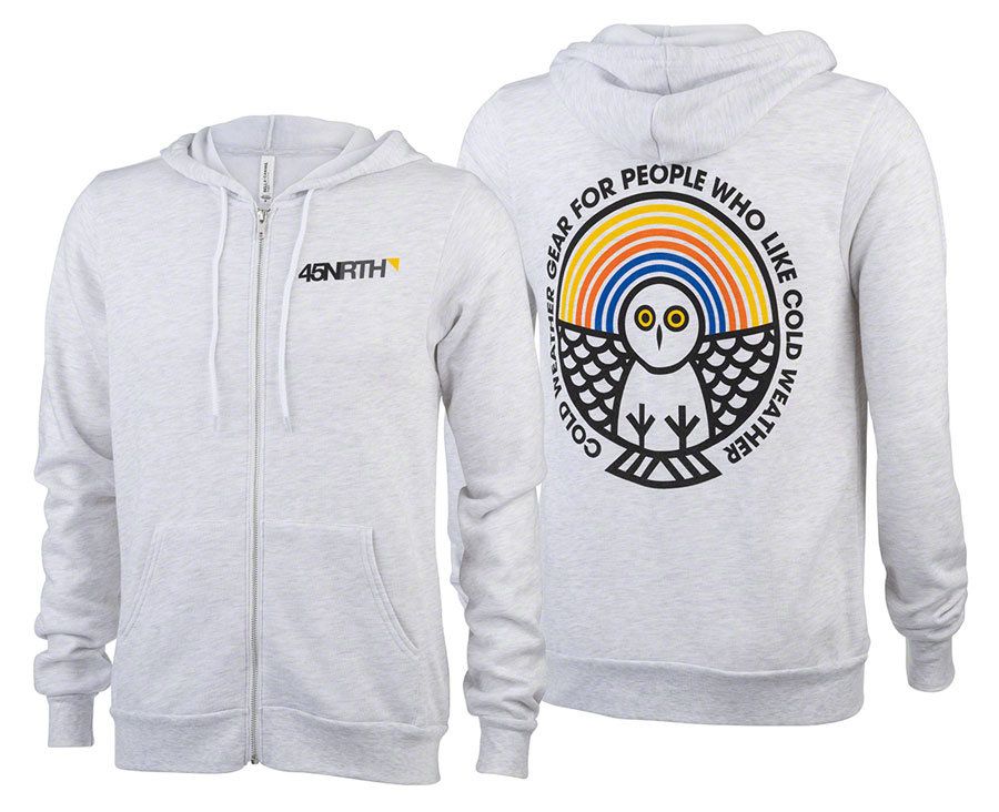 45NRTH Winter Wonder Zip Up Hoodie - Unisex, Ash