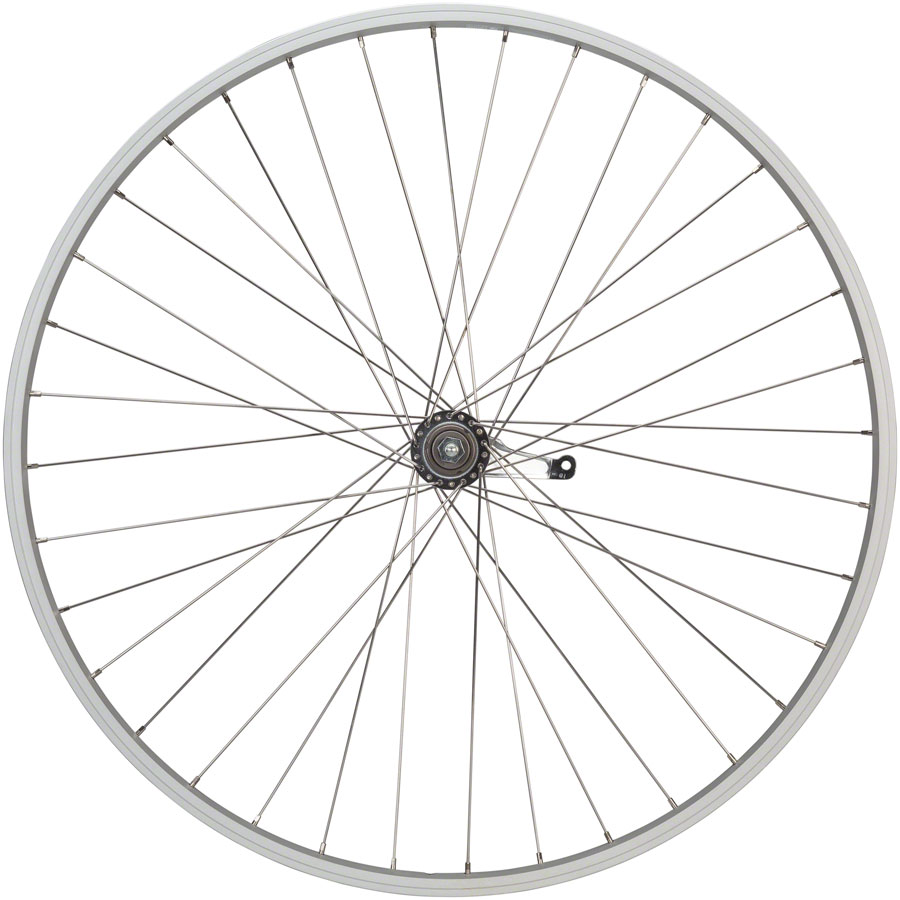Quality Wheels Value Single Wall Series Coaster Brake Rear Wheel - 3/8" x 124mm, Coaster Brake, 3 Prong Cog, Silver - Image 3