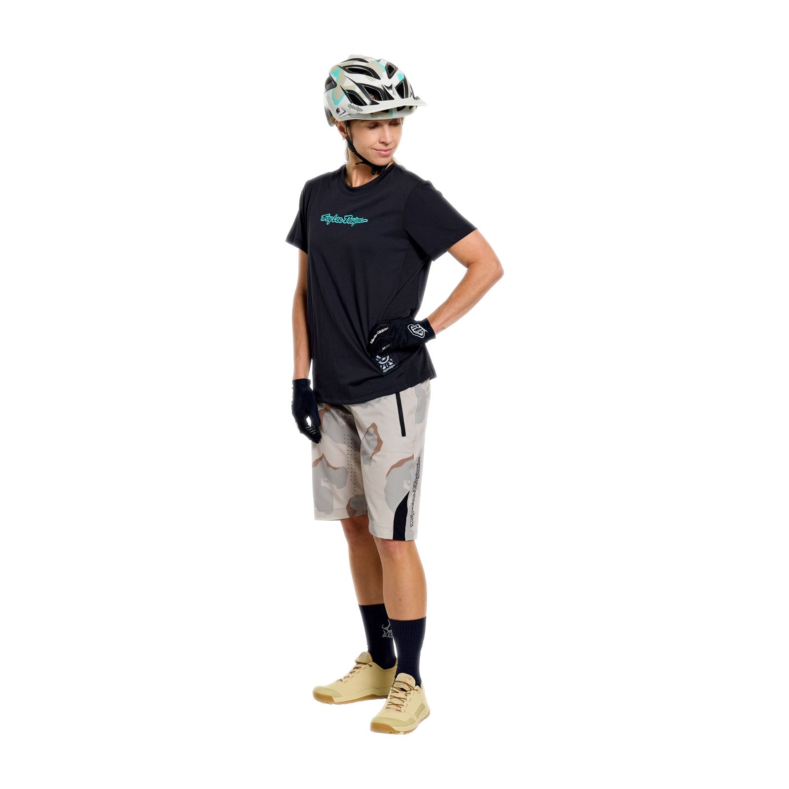 Womens Lilium Ride SS Tee Signature Black - Image 9