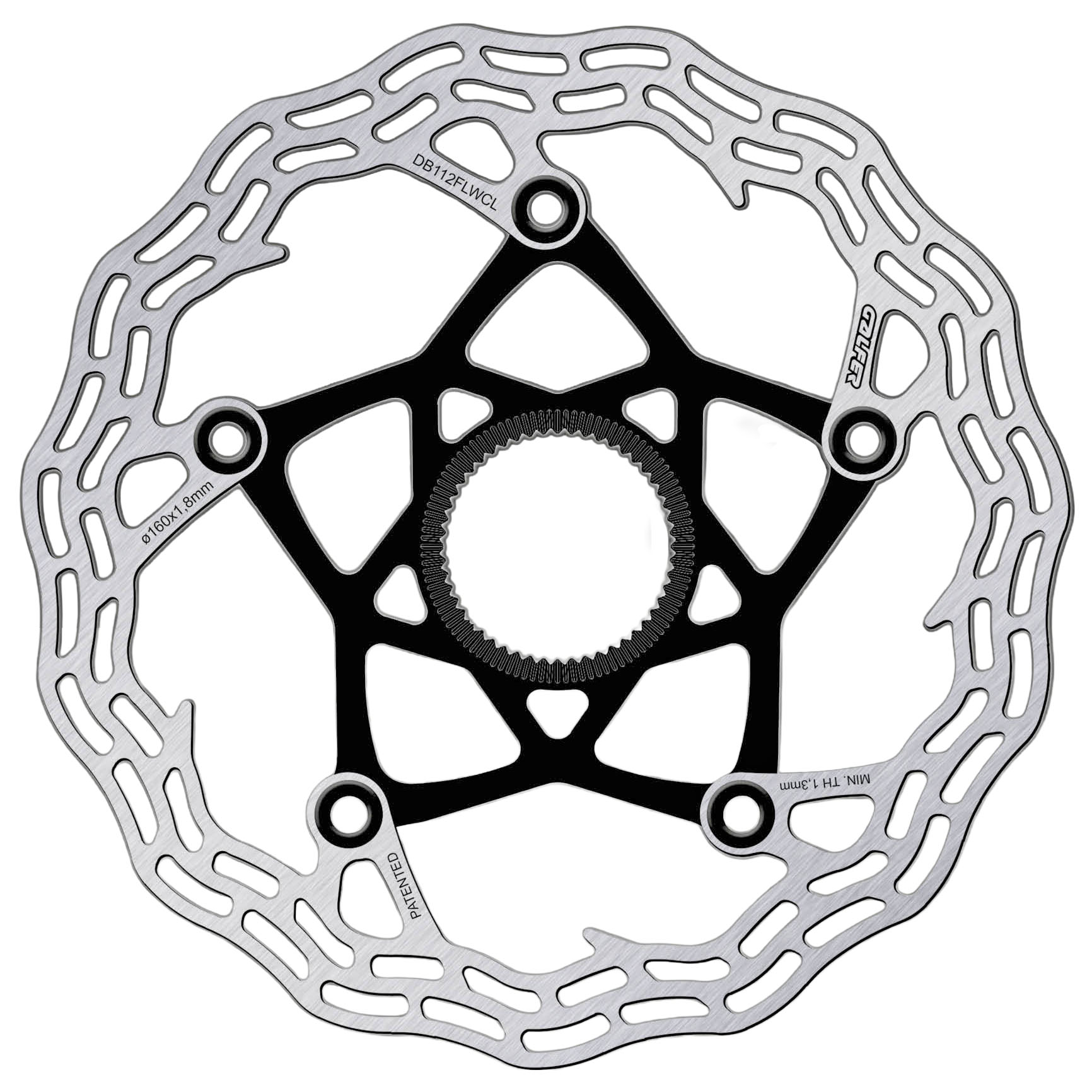 Galfer Road Disc Shark 2-Piece 160mm CL Rotor 1.8mm