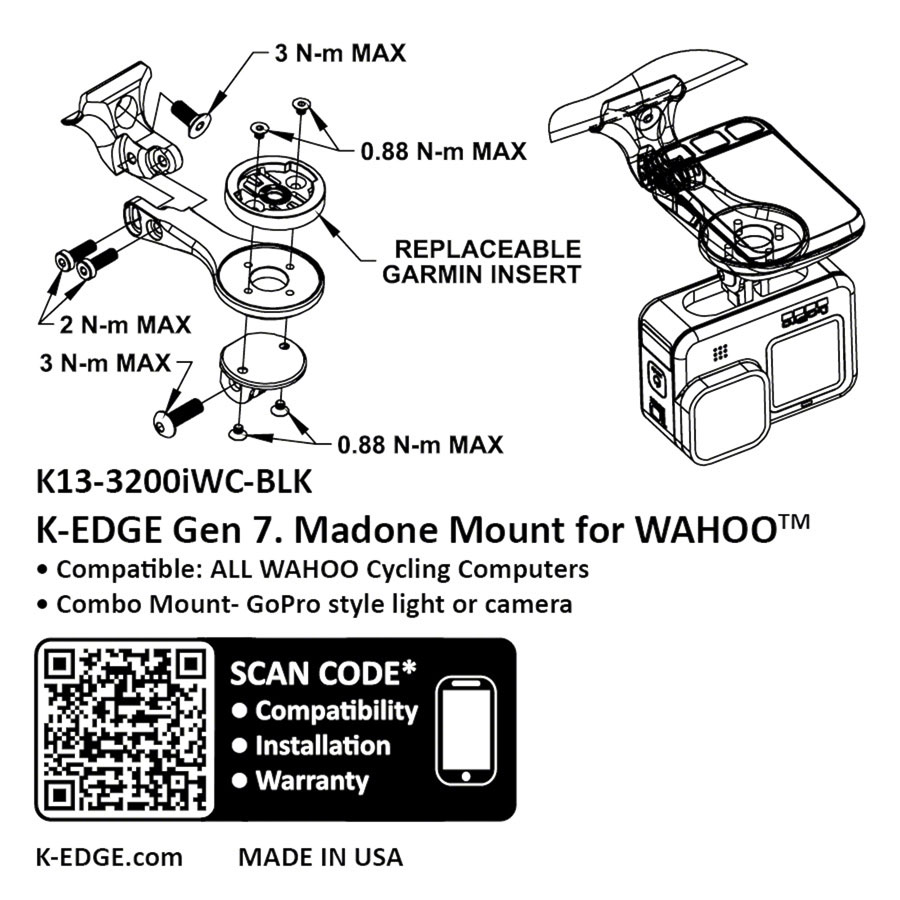 K-EDGE Wahoo Gen 7 Madone/Emonda Combo Mount - Image 2