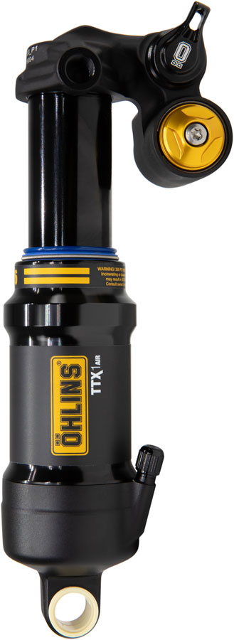 Ohlins TTX1 Air m.2 Rear Shock - Metric 185mm x 55mm Adjustable Volume Air Spring Trunnion BLK