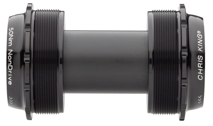 Chris King ThreadFit T47 24x Bottom Bracket Fit Kit - T47, Black