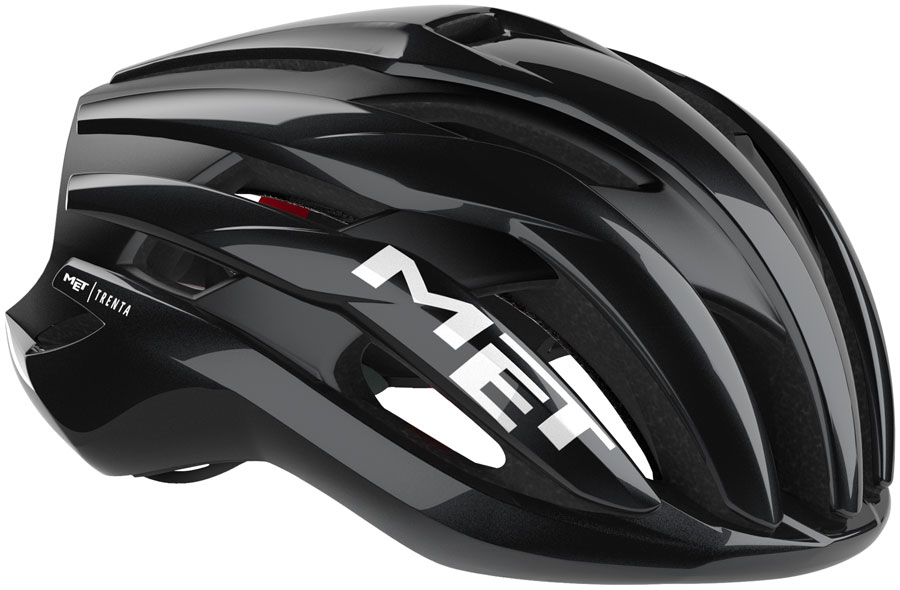 MET Trenta Helmet - Black/Red Gloss Medium
