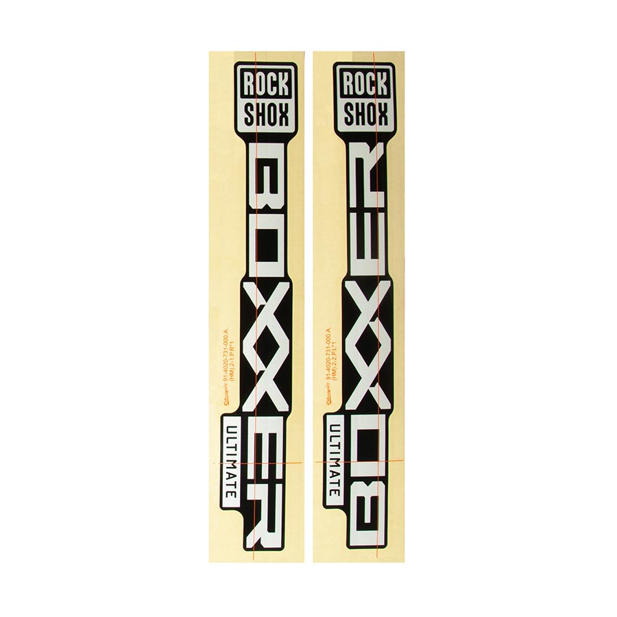 RockShox Decal Kit for BoXXer Ultimate D1 Silver variant 2