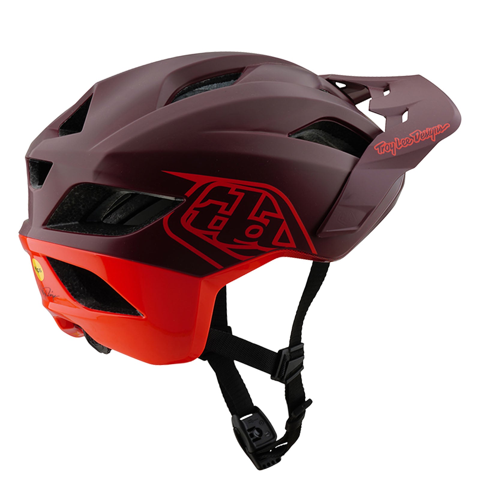 Flowline SE Helmet Badge Maroon - Image 2