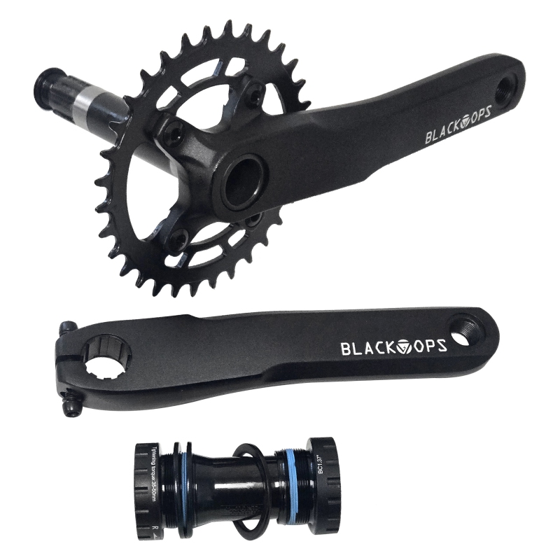 Black ops Alloy MTB-II 1x 175x32 24mm crankset black