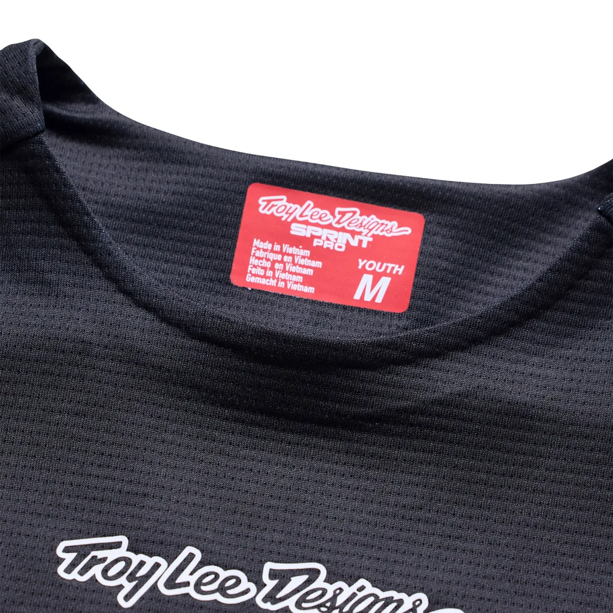 Youth Sprint Pro LS Jersey Mono Black - Image 4