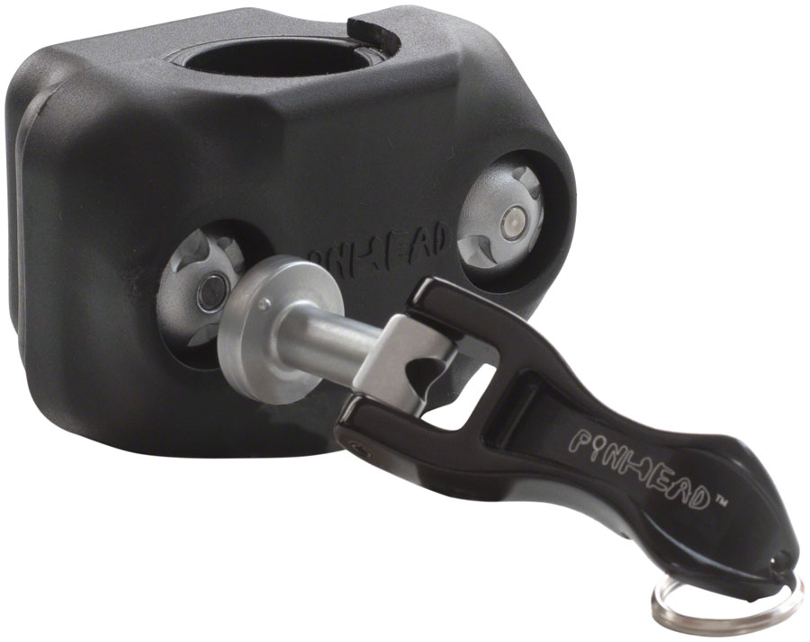 Pinhead TagBox Security Tag Holder - AirTag SmartTag Frame/Seatpost Clamp Mount 34.9/31.8/30.0/28.6