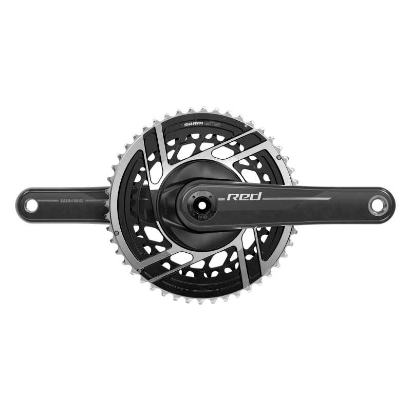 Sram Red E1 DUB 175x46/33 DUB crankset black/silver Sram Red E1 DUB 175x46/33 DUB crankset black/silver