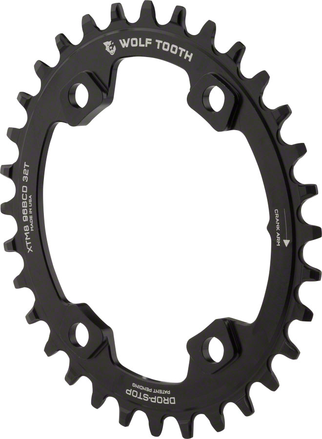 Wolf Tooth Elliptical 96 BCD Chainring - Shimano XT/SLX Cranks variant 2