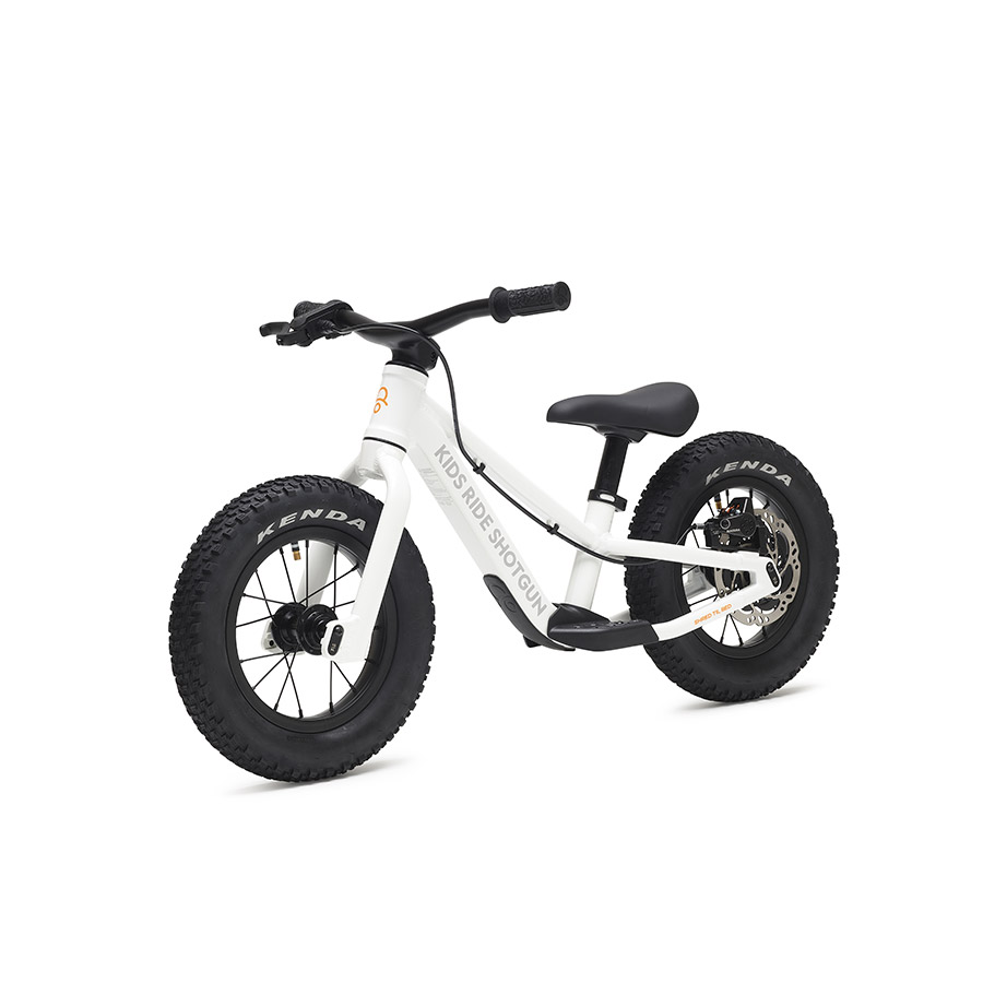 Kids Ride Shotgun Dirt Hero Push Bike 12'' White