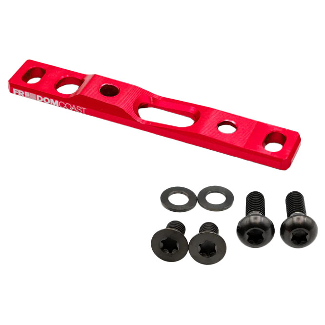 Freedom Coast Flat Mount Brake Adapter Front 0/+20 Red