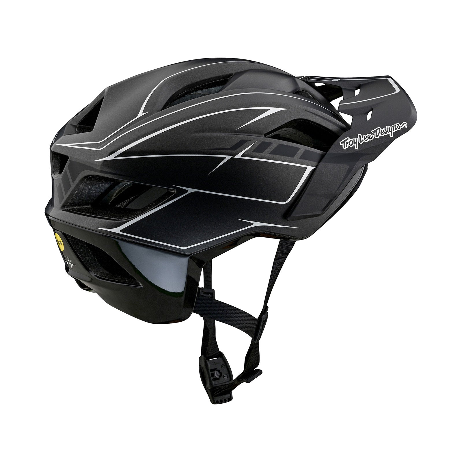 Flowline SE Helmet Pinstripe Charcoal / Black - Image 2