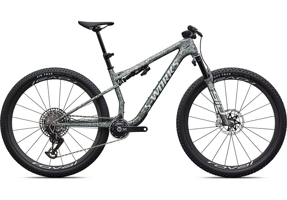 2027 Specialized Epic 9 S-Works Bike Gloss Metallic Obsidian Multi Color Dry Impasto/ Metallic White Silver Xl