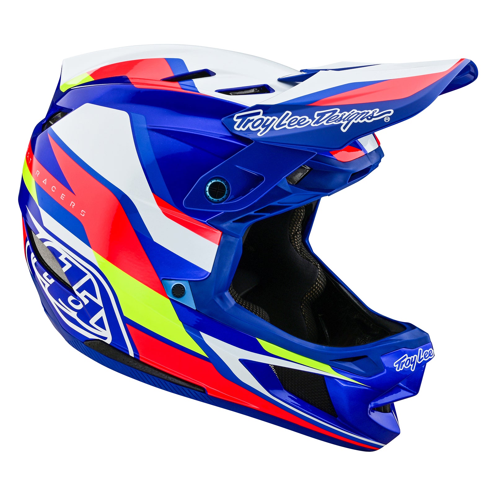 D4 Composite Helmet Omega White / Blue - Image 6