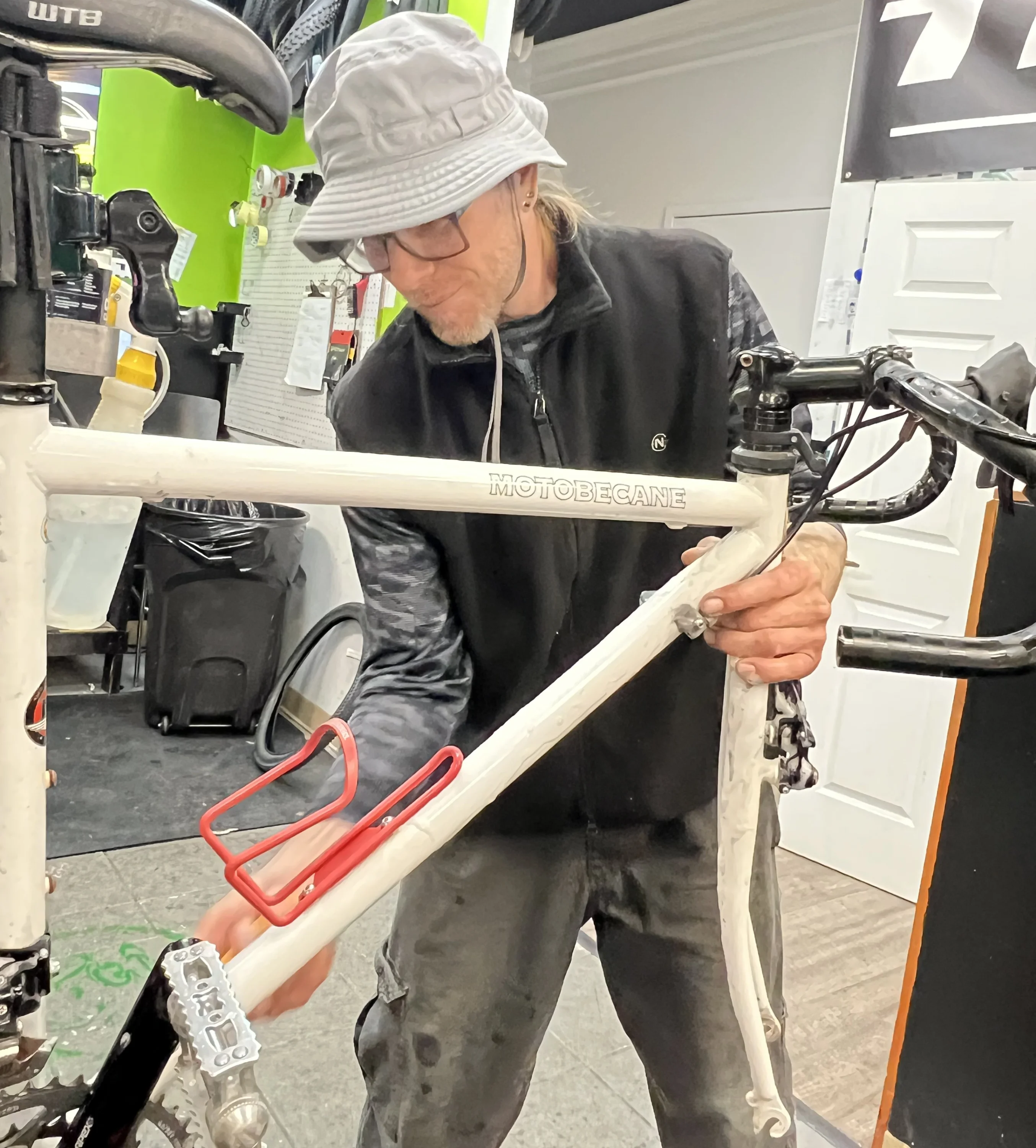 Bike Mechanic Performing Repairs