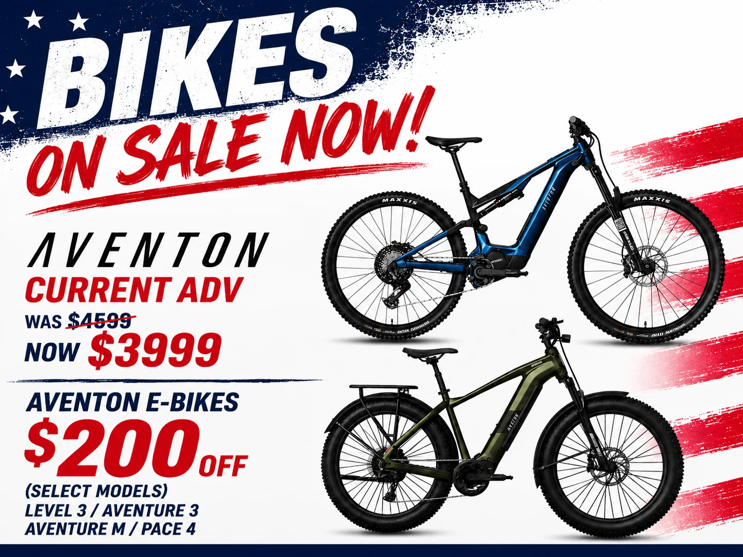 Memorial Day Pricing on Select Aventon eBikes Memorial Day Pricing on Select Aventon eBikes