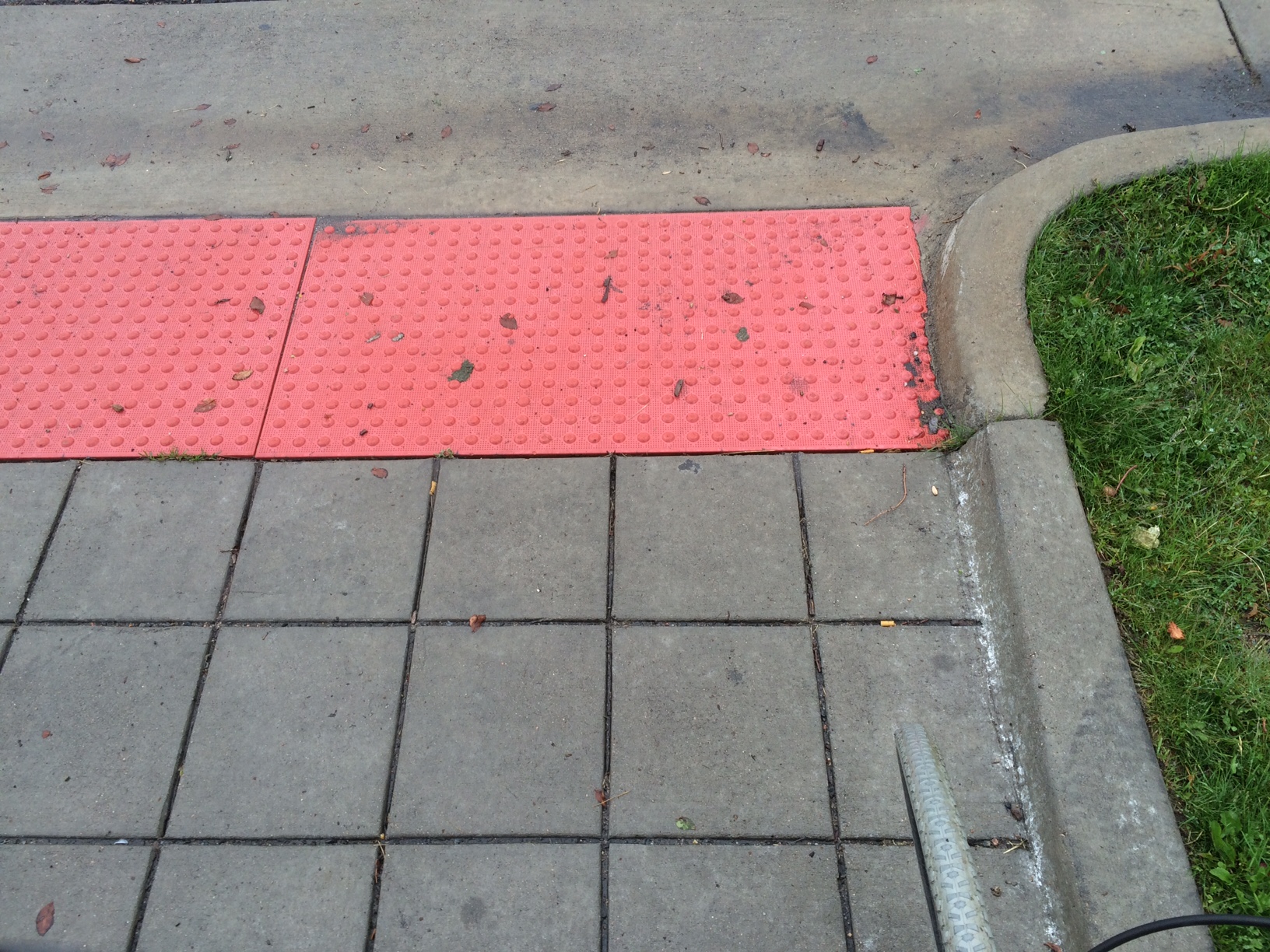 Salmon colored&nbsp;"non-slip" death trap.