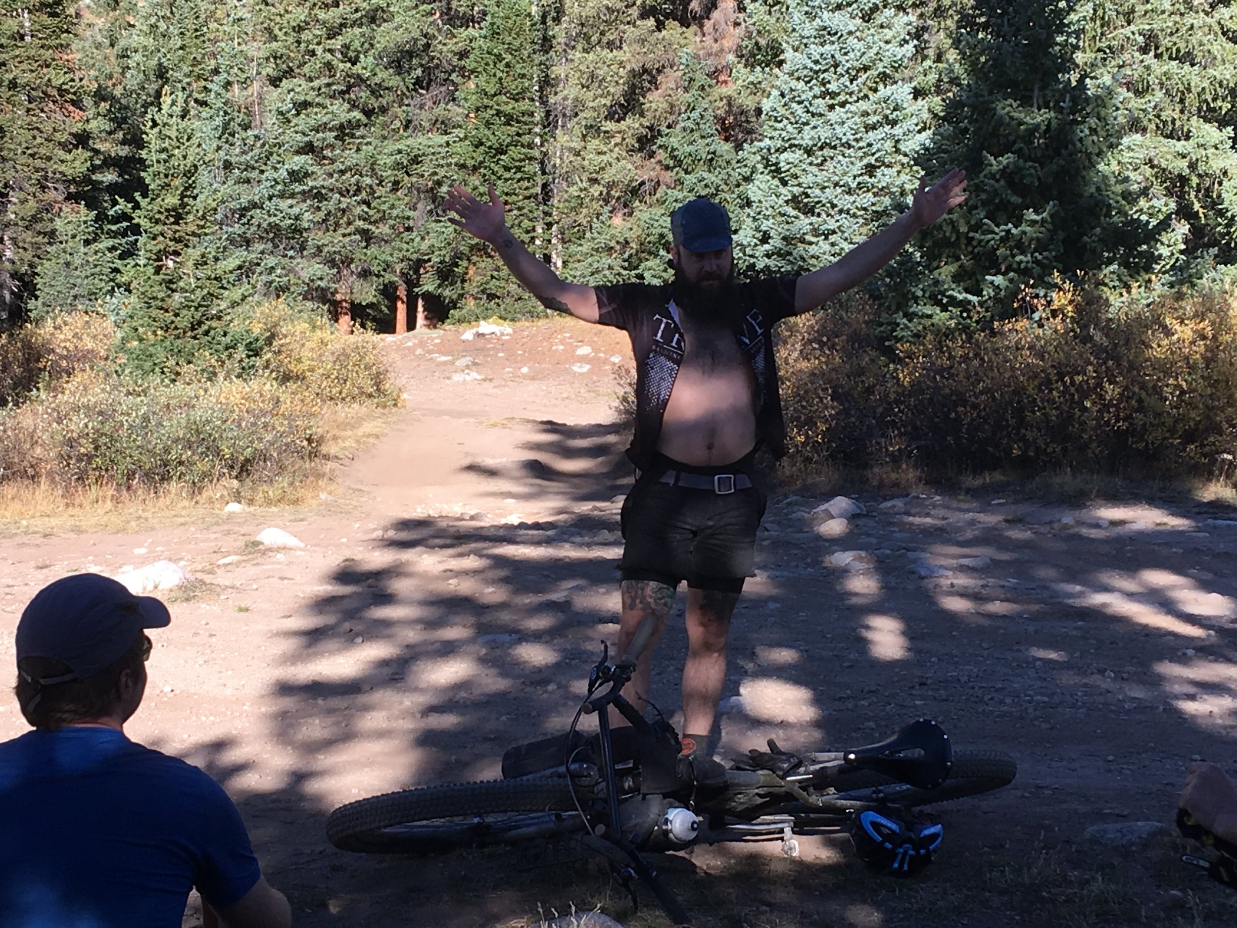 I bikepacked against a machine this big.