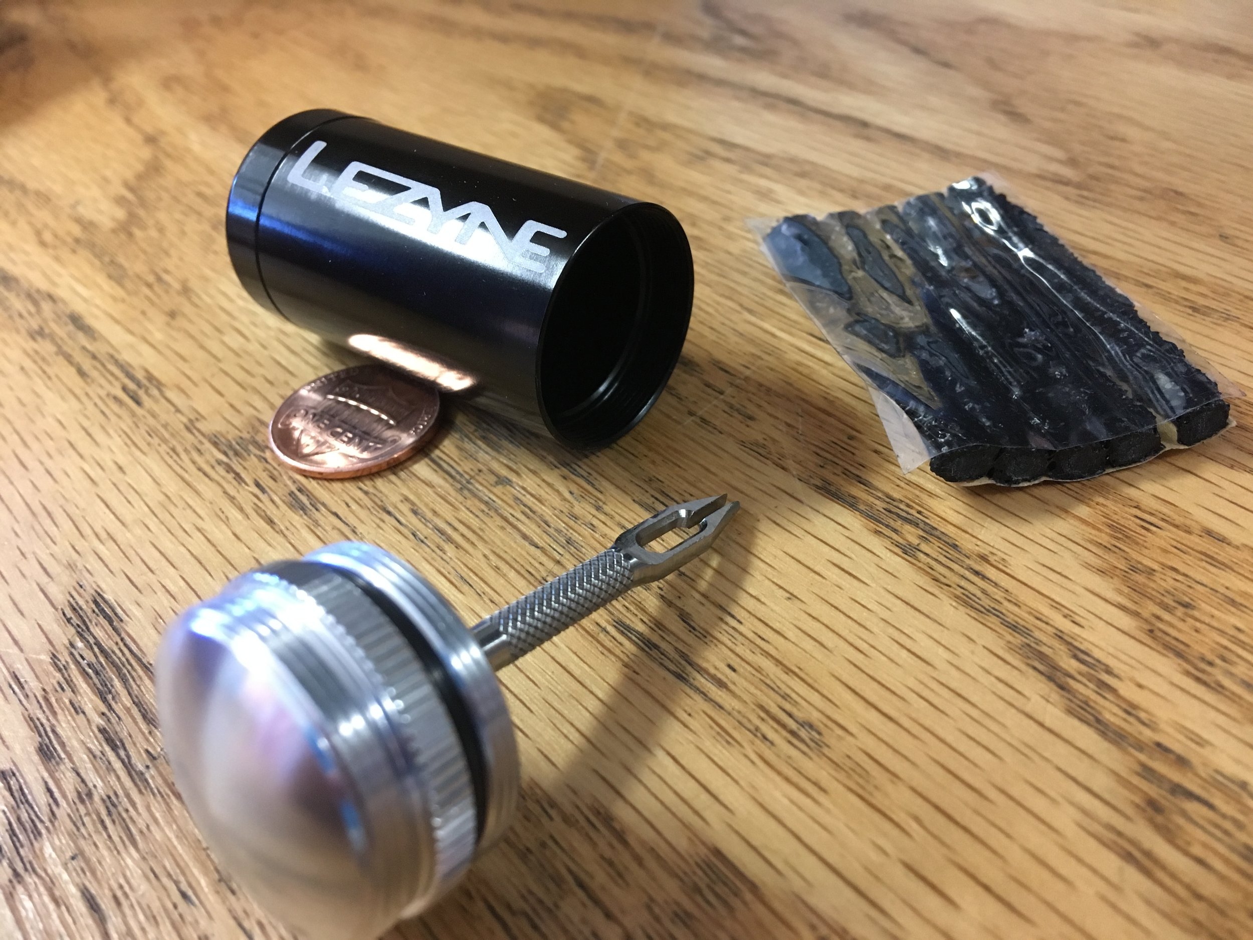 Lucky penny not included—for scale only.