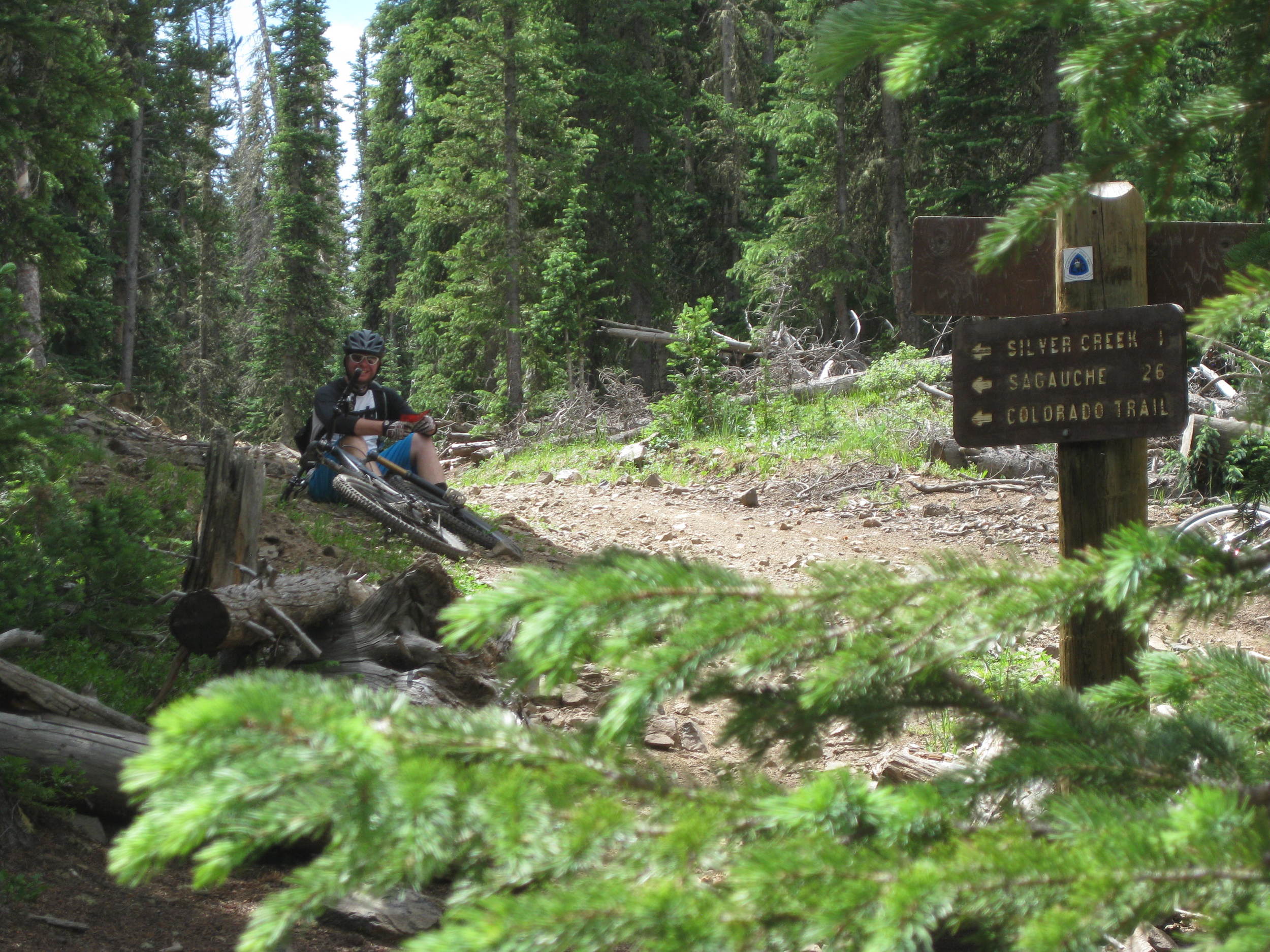 We don't know why this person is smiling. He is probably deranged.