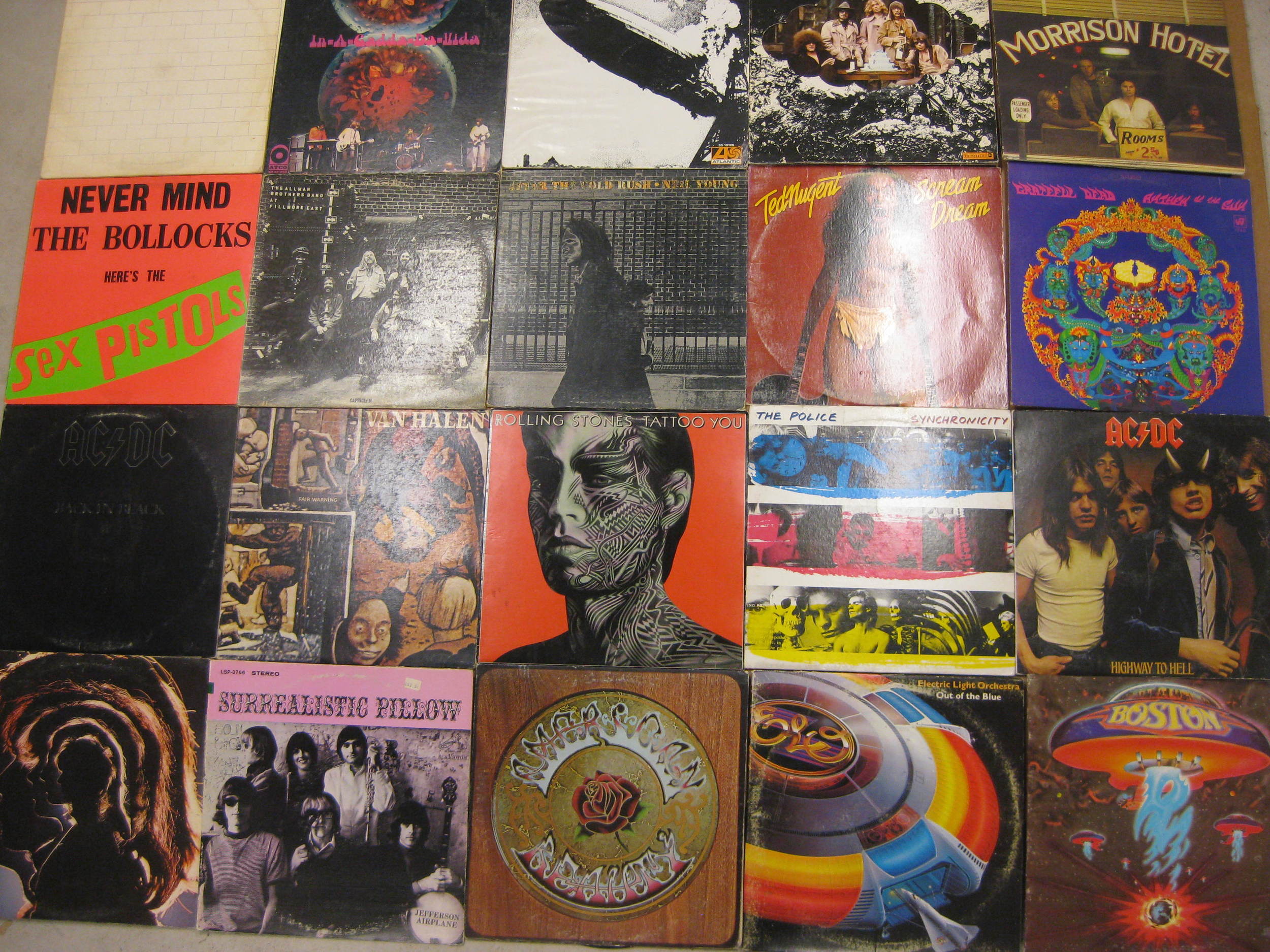 Some really kind folks gave us some really rockin' records! Thanks to Brent, Brian, Vickie, and Seth! We are gonna air guitar so hard.