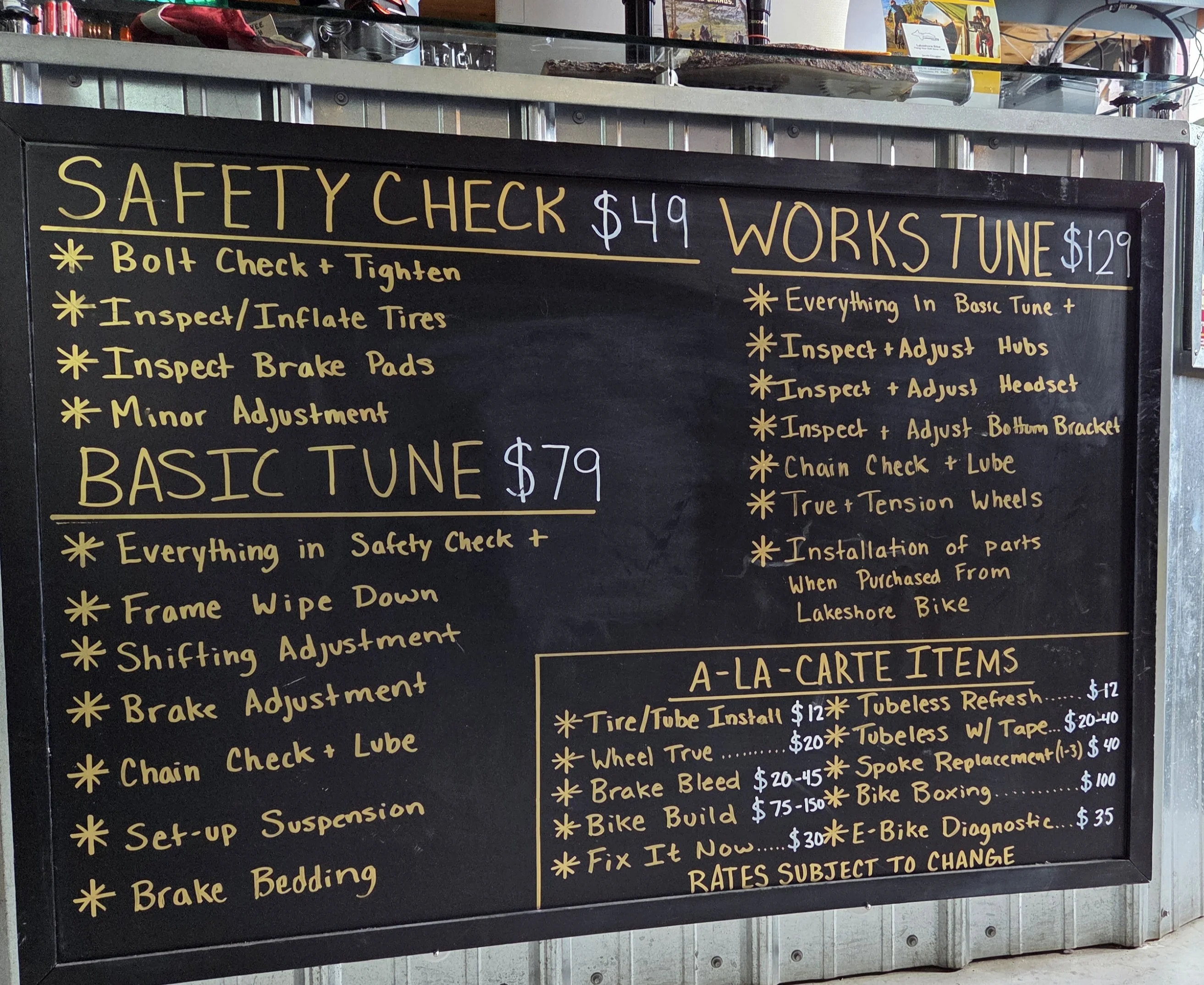 à la carte Services