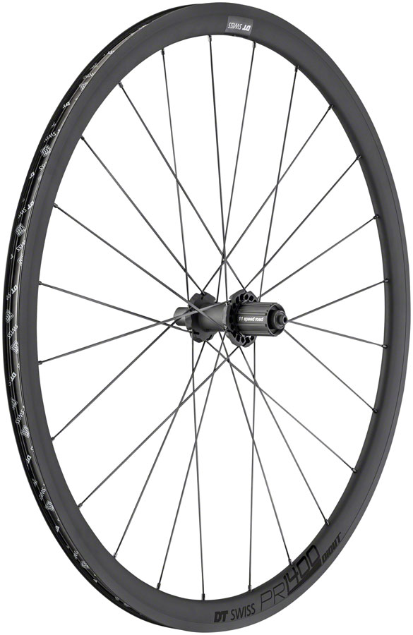 DT Swiss PR 1400 DiCut OXiC Rear Wheel - 700 QR x 130mm Rim Brake HG11 Road/XDR Ratchet 36 SL BLK