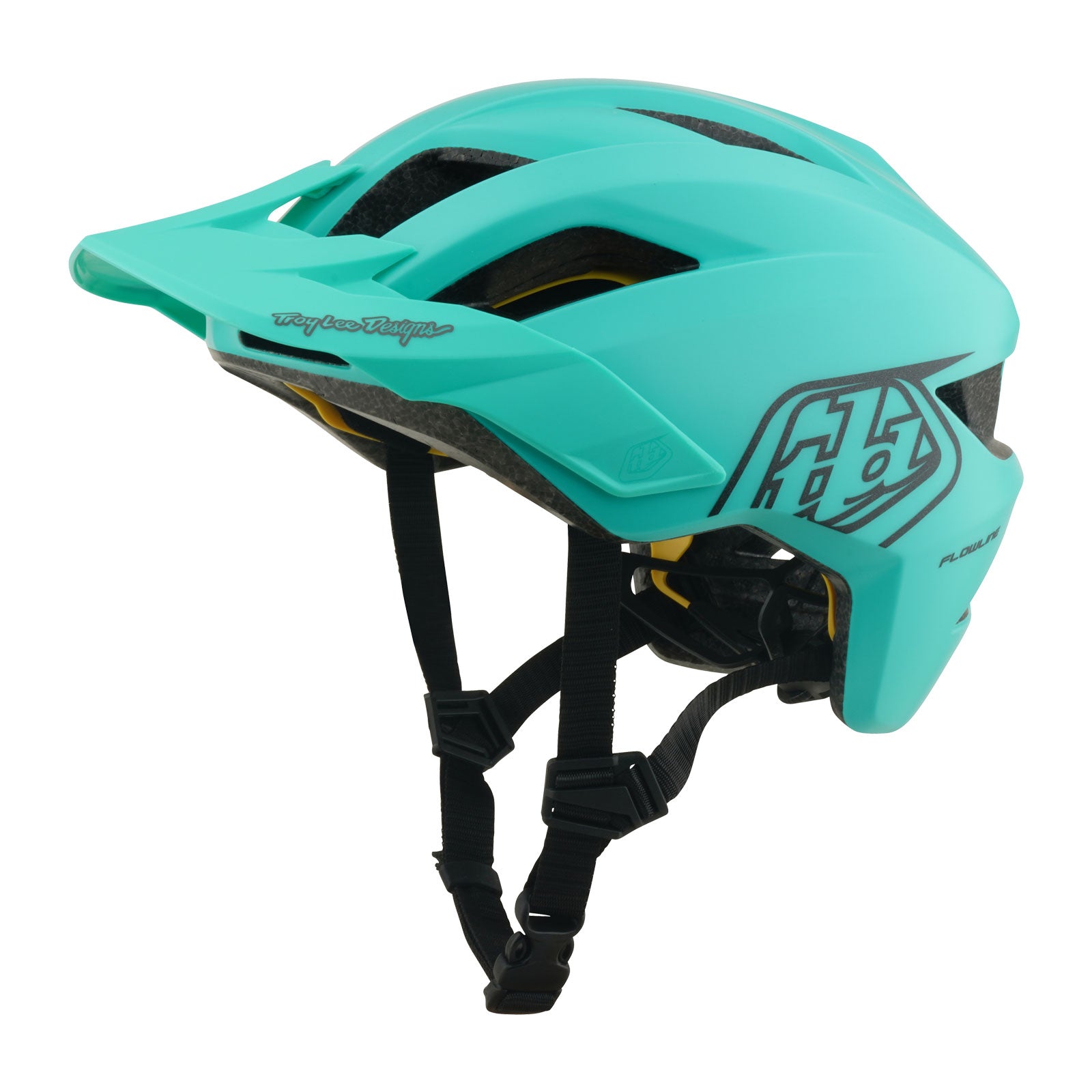 Youth Flowline Helmet Point Charcoal / Real Teal - Image 8
