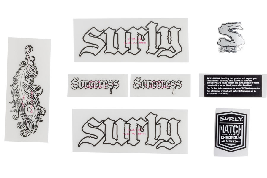 Surly Sorceress Decal Set - White