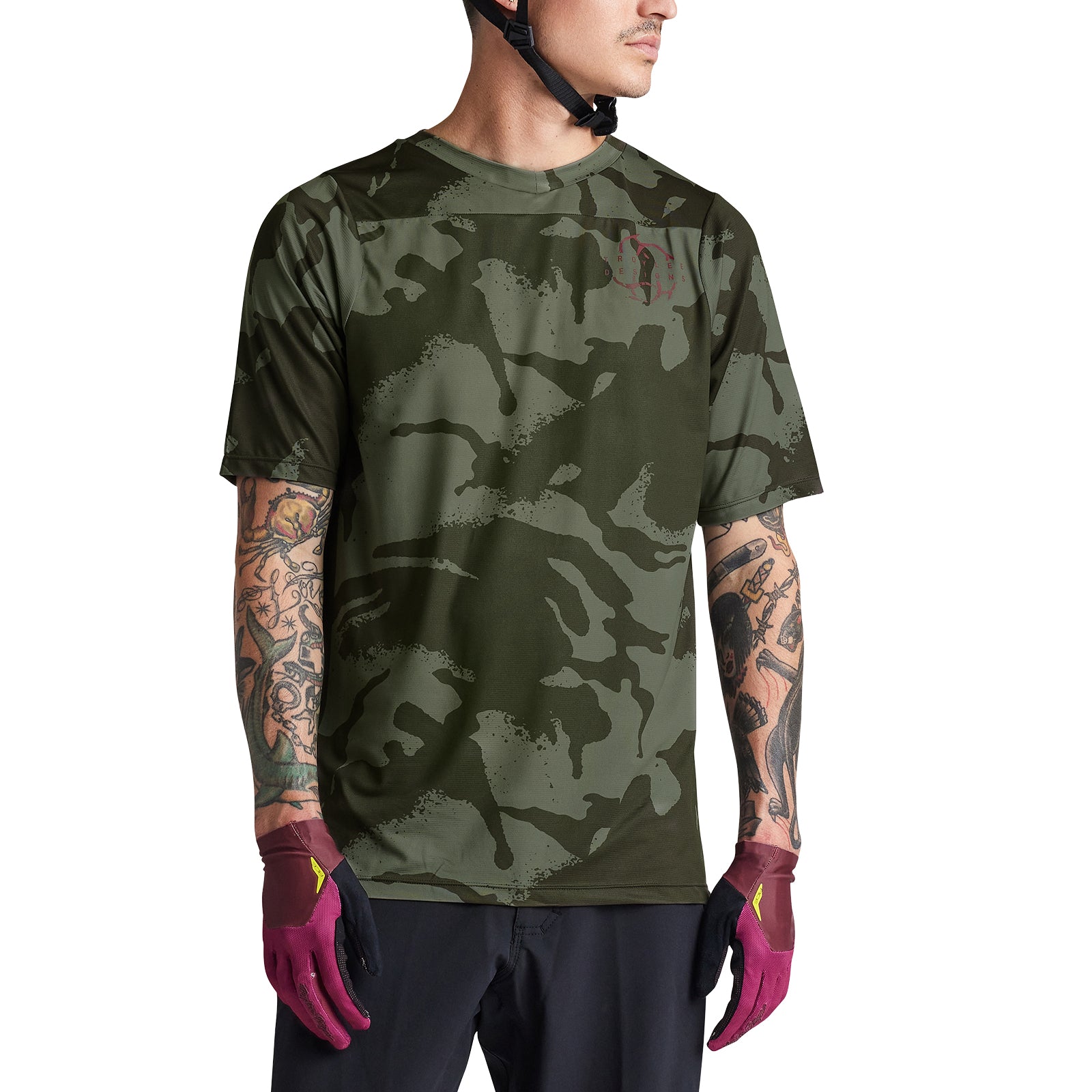 Skyline SS Jersey Shadow Camo Olive - Image 6