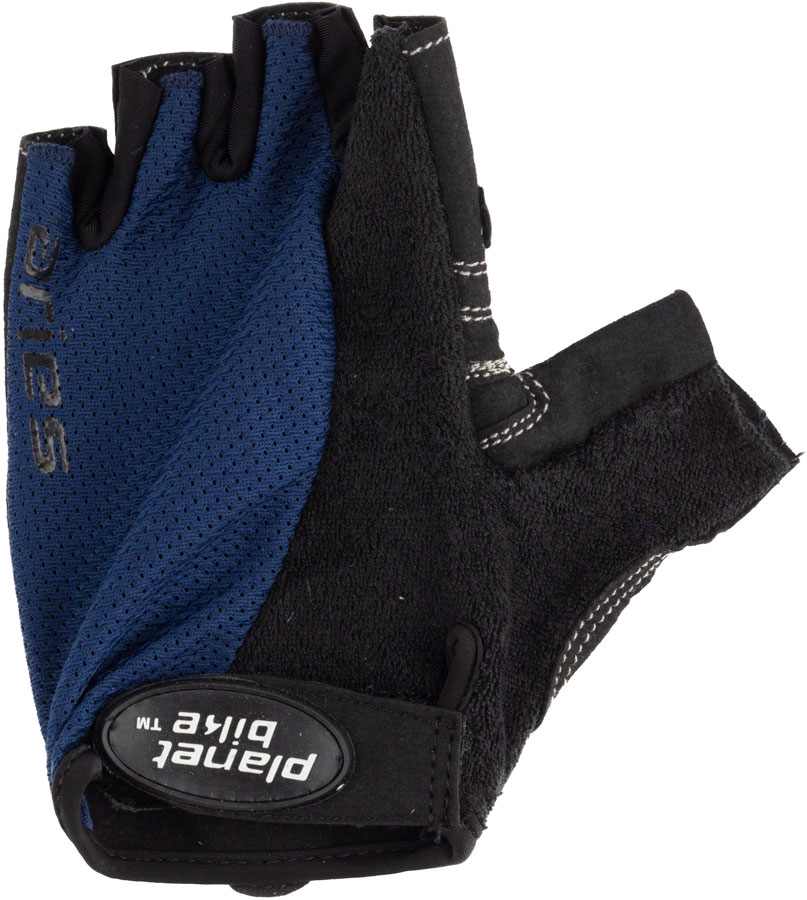 Planet Bike Aries Gloves - Black/Blue Short Finger - Image 3