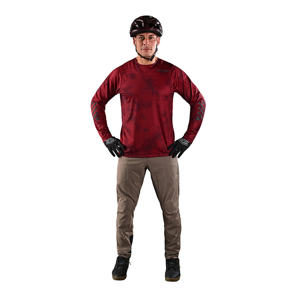 Skyline LS Chill Jersey Tie Dye Wine - Image 2