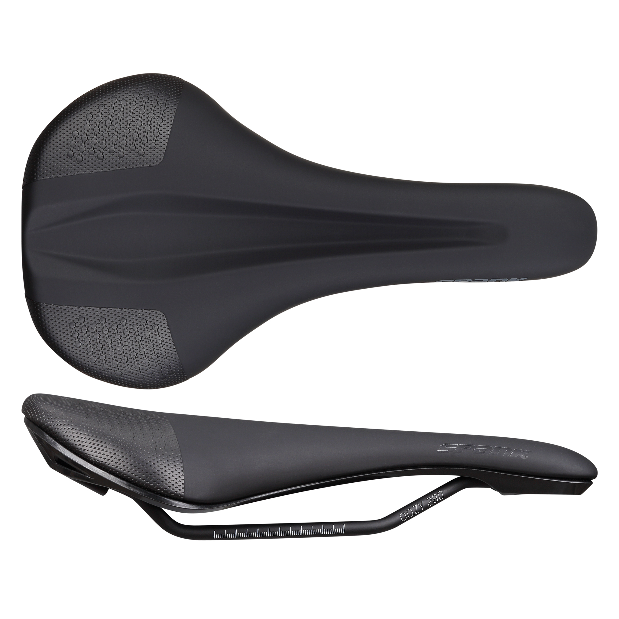 Spank Oozy 280 Saddle Black/Gray Spank Oozy 280 Saddle Black/Gray