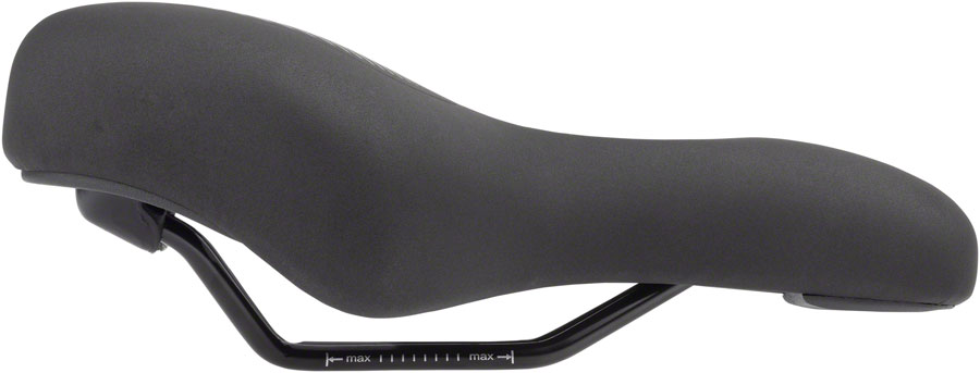 MSW Saddle - Memory Foam Soft Touch Cover Steel, Black - Image 2