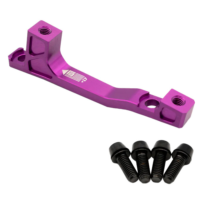 Freedom Coast Post Mount Brake Adapter 200mm+17 Purple