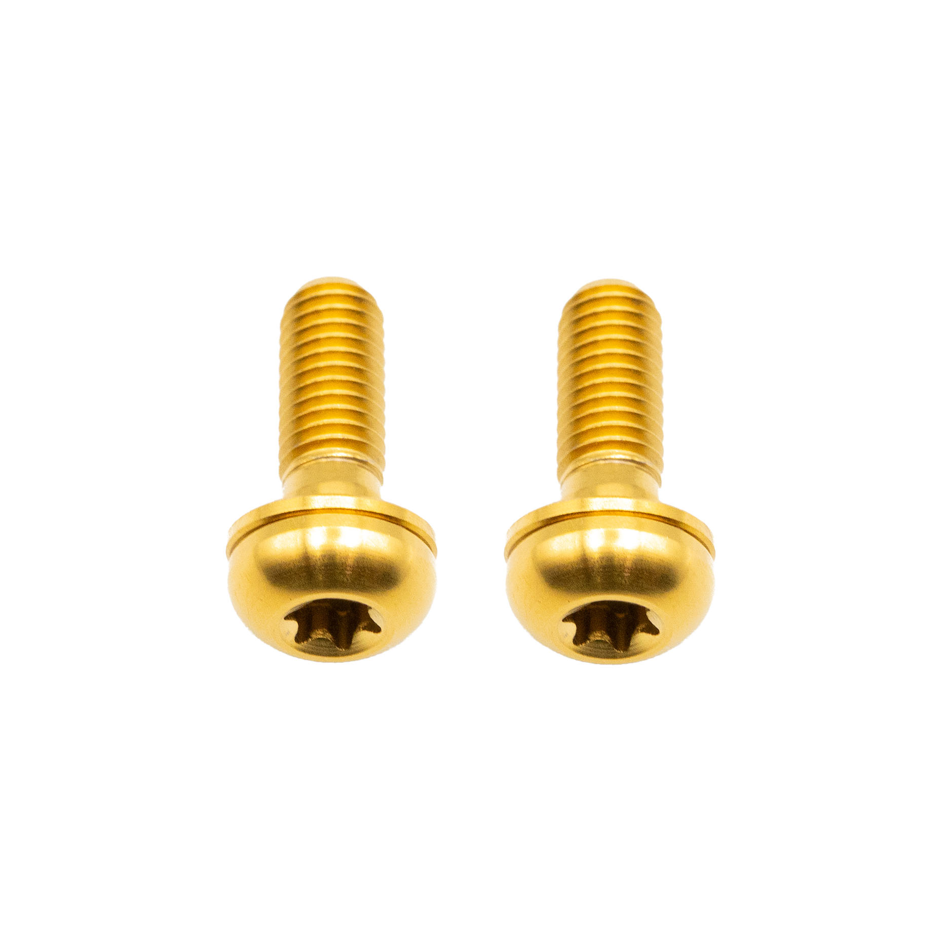 Better Bolts Titanium Flat Mount Bolt Kit 15mm Gold 2/Count