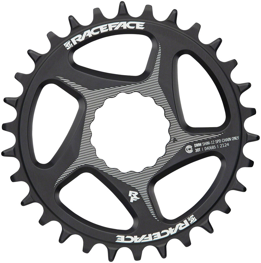 RaceFace Direct Mount Wide Chainring - CINCH For Shimano 12-Speed HG+ Compatible Chain, Black - Image 2