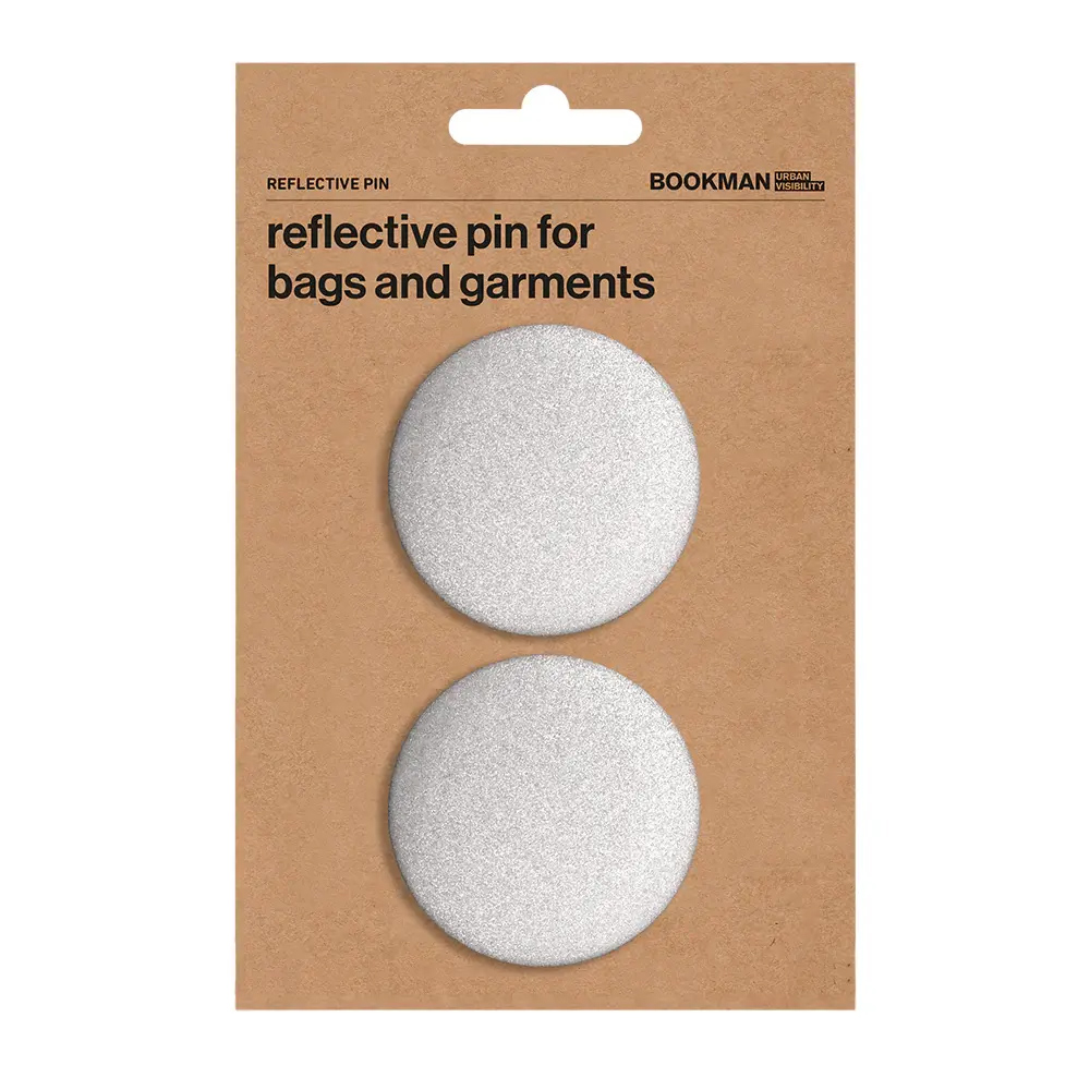 Bookman Visibility Reflective Pins Silver Pair Bookman Visibility Reflective Pins Silver Pair