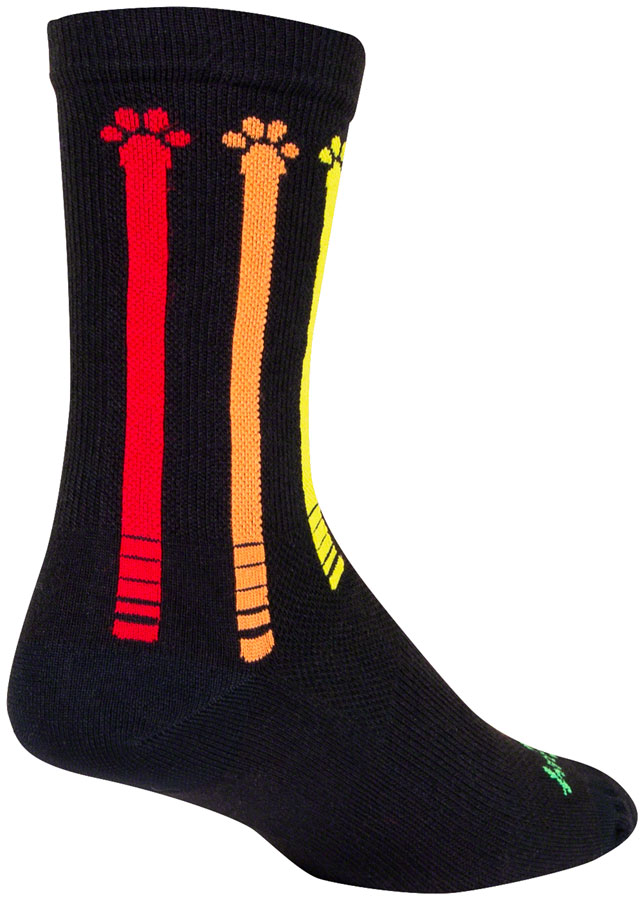 SockGuy Pawsitive Crew Socks - 6" Large/X-Large