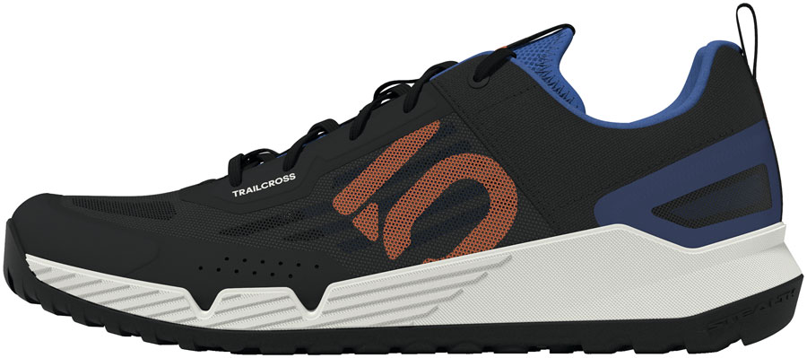 Five Ten Trailcross LT Flat Shoes - Men's Core BLK/Pure Orange/Ray Blue 11.5