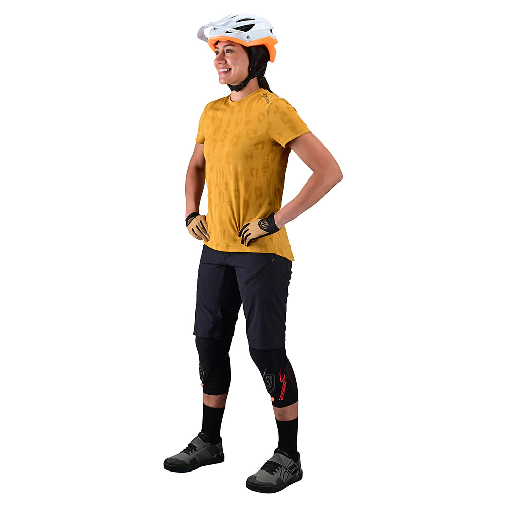 Womens Lilium SS Jersey Jacquard Honey - Image 5