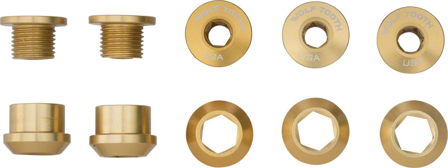 Wolf Tooth 1x Chainring Bolt Set - 6mm Dual Hex Fittings - Image 12