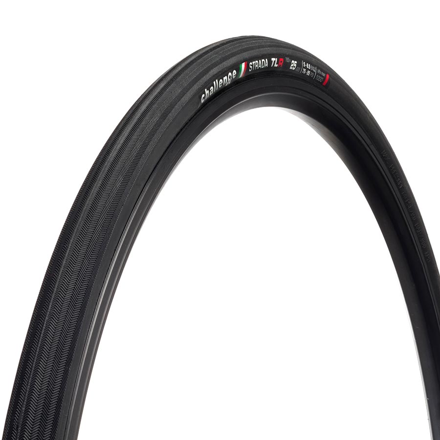 Challenge Strada Race TLR Tire 700C Folding Tubeless Ready Vulcanized Nylon 120TPI Black variant 2